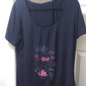 💲4⃣🔛Hello Kitty Black and Pink Short Sleeve Tee Busst 44